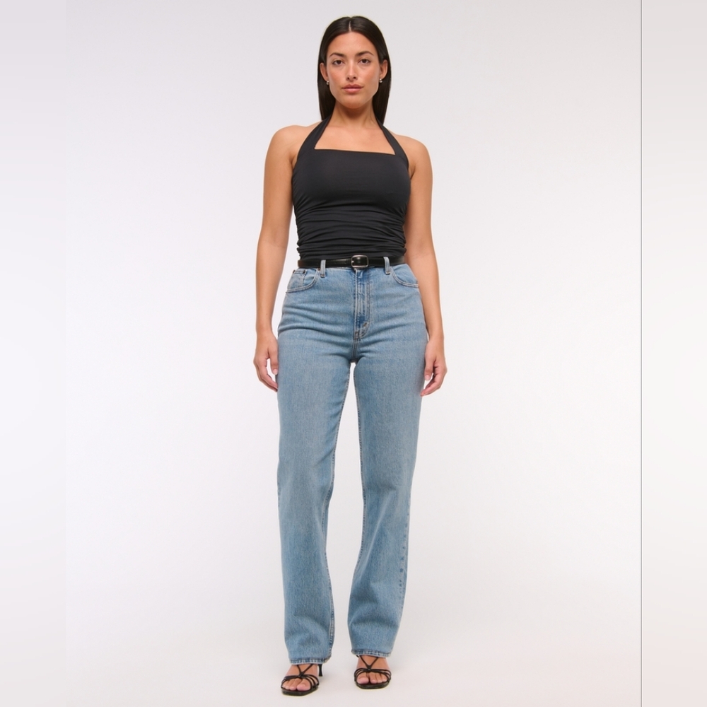 Abercrombie & Fitch Light Blue Straight Leg Jeans